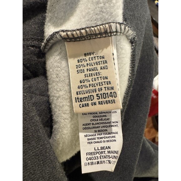 L.L Bean Jacket Women’s PXS Heathered Slate Gray Quilted Front Full Zip Outdoor - Picture 5 of 11